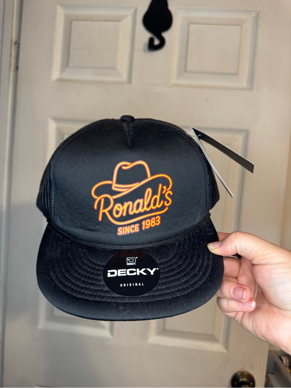 Falling In Reverse Ronald's Black Logo Trucker Hat NWT